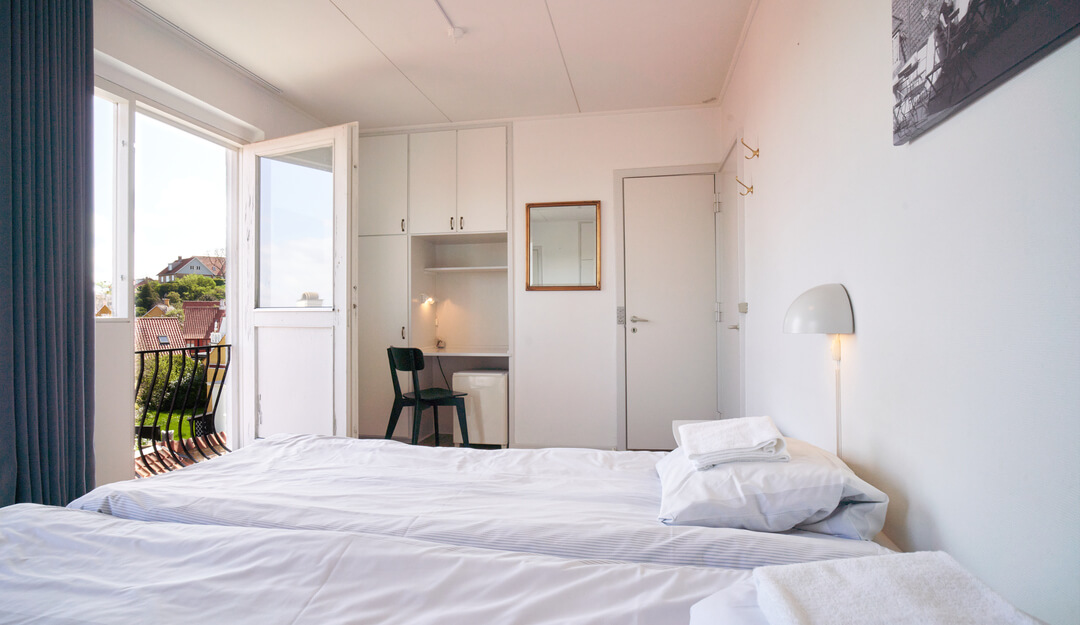Hotelværelse med udsigt på Bornholm